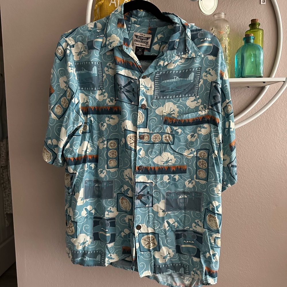 Reyn Spooner Pixar Planes Fire & Rescue Hawaiian Shirt